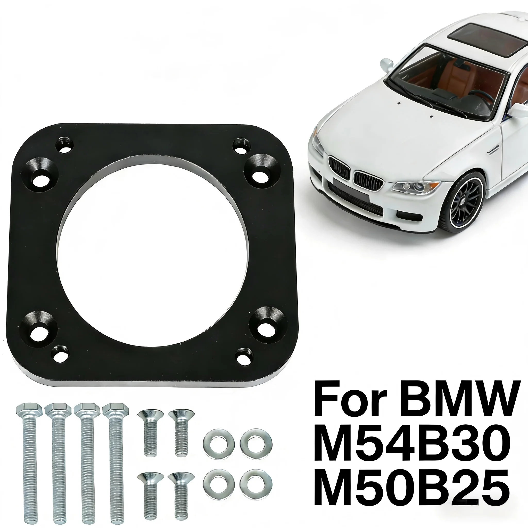 

Адаптер корпуса дроссельной заслонки для BMW M54B30 M50B25 переходник впускного коллектора M50 M54 выхлопной двигатель алюминий автомобильные запасные части