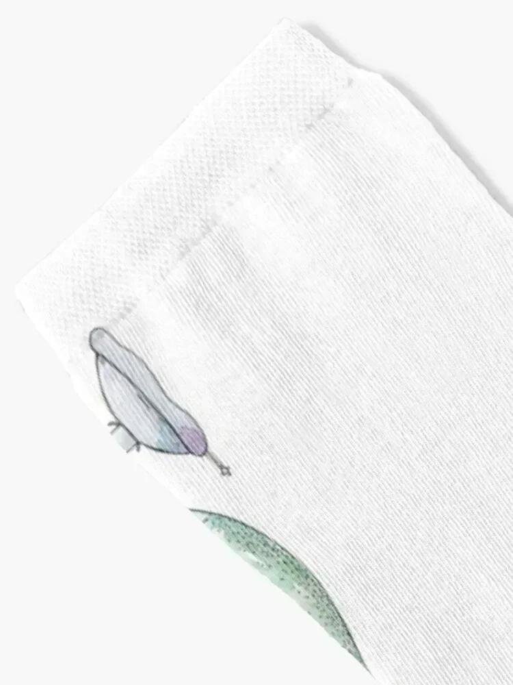 Watercolor hand drawn sketch illustration of Manual ventilator for mechanical ventilation Socks with print Socks Ladies Men's