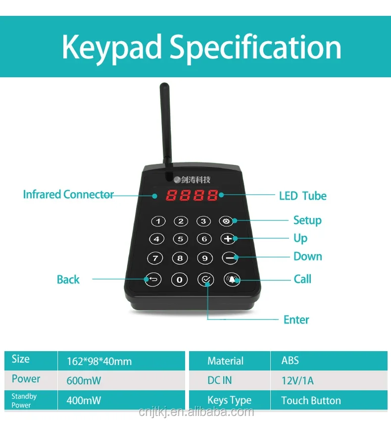 ZXY 20 Pagers IP64 Long Distance Wireless Restaurant Calling Guest Paging Service Customer Vibrating Queue Beeper Coaster Pager