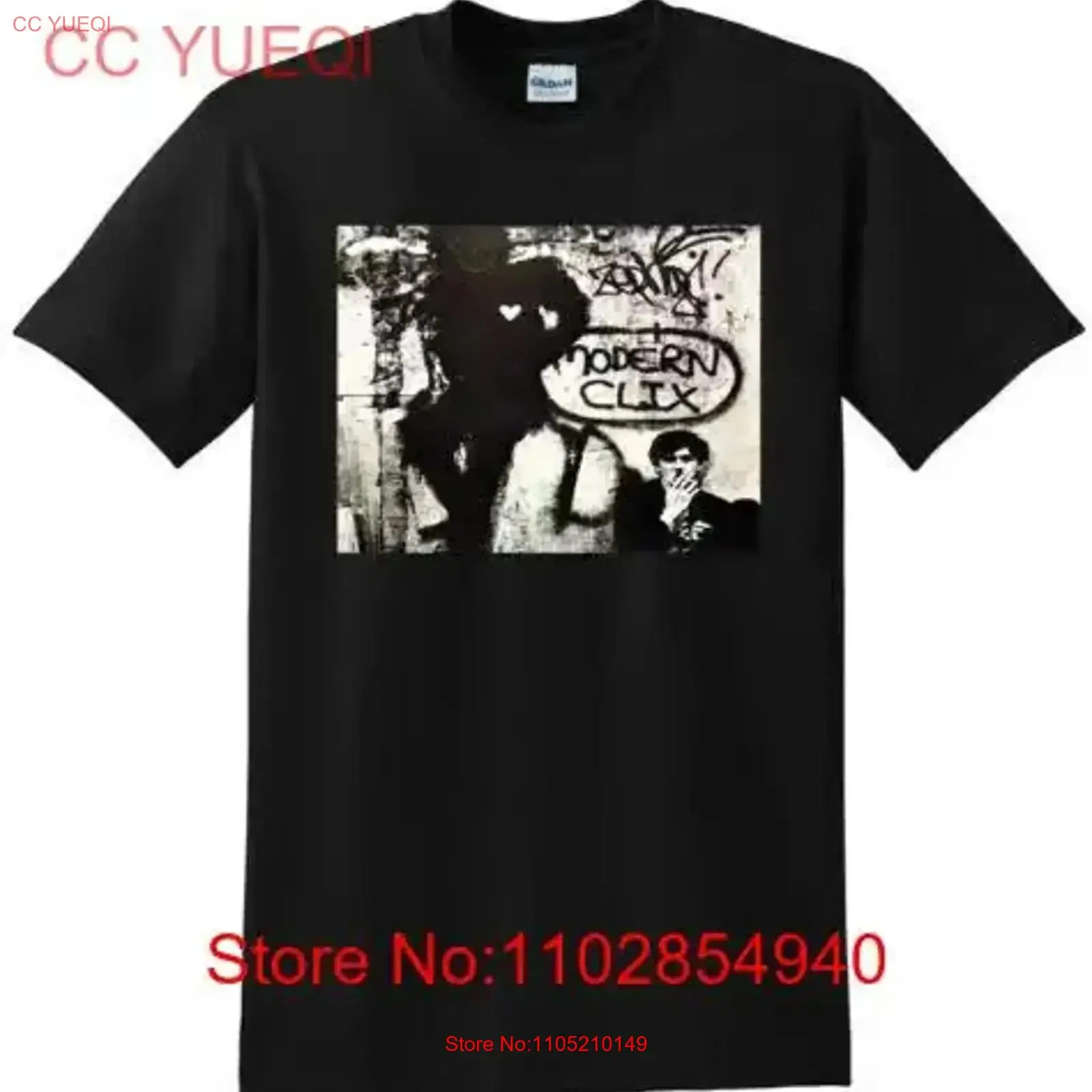CAMISETA CHARLY GARCIA clics modernos vinilo cd cubierta PEQUEÑO MEDIANO GRANDE XL vintage Lavado Casual Unisex streetwear Suave Elegante
