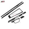 AFDT For Porsche 911 991 718 982 Boxster Cayman 2014-2018 실제 탄소 섬유 센터 콘솔 자동차 인테리어 도어 패널 트림 3