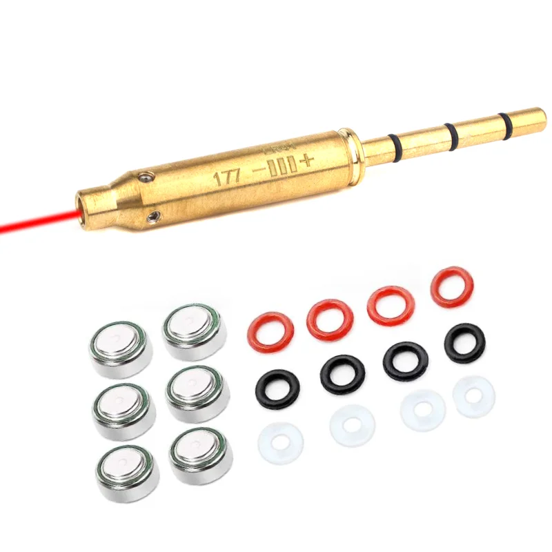 .22lr 9mm Laser Bore Boresighter 223 .17 .177 Laser Boresighter 38SPL 45ACP 308 9MM Laser Collimator