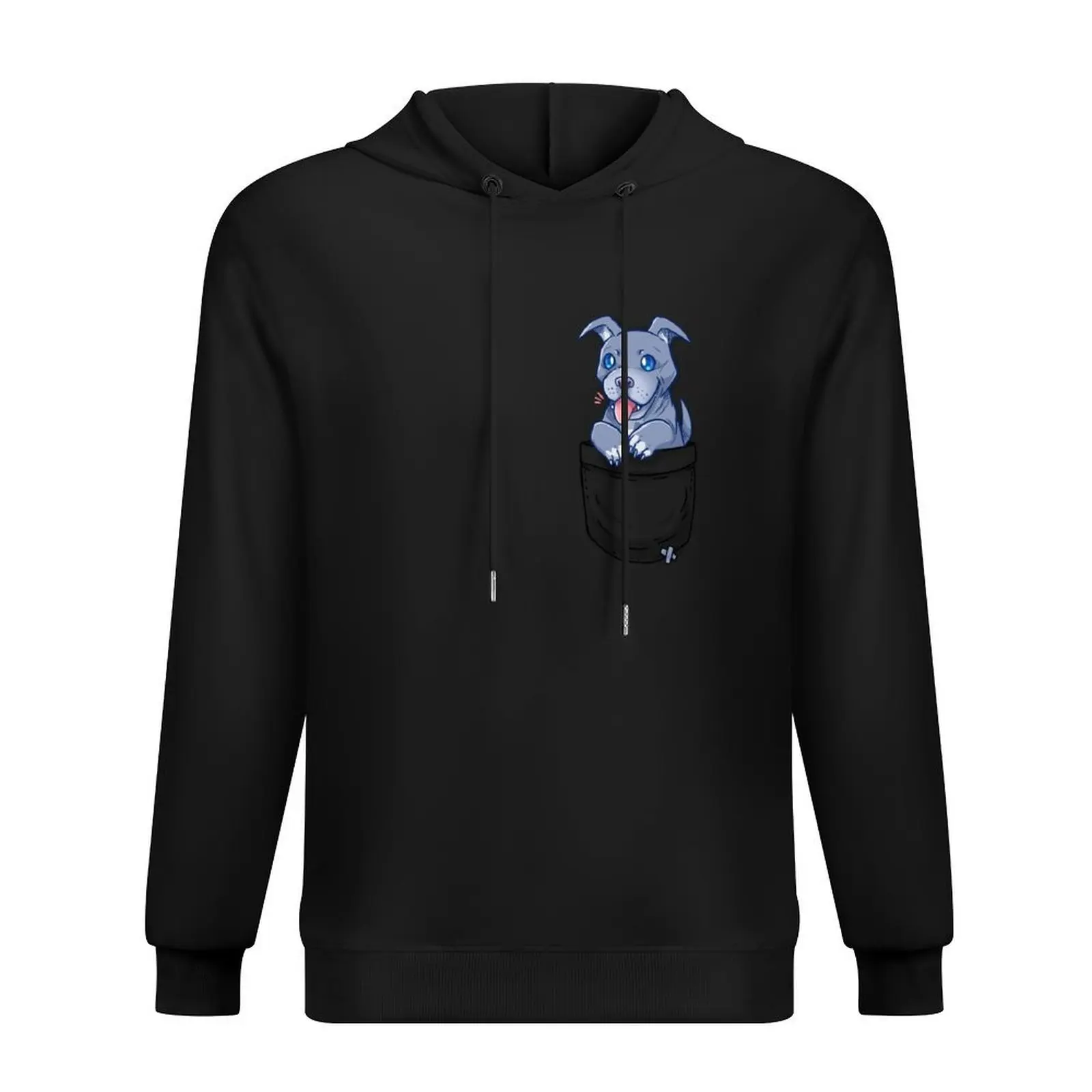 

Pocket Cute Pitbull Pibble Dog Hoodie men's coat aesthetic clothing korean clothes men clothing japanese hoodie