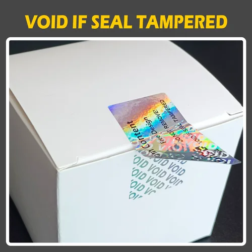 Imagen 2 del producto Impresión personalizada Garantía a prueba de manipulaciones Etiquetas VOID Etiquetas adhesivas holograma Etiqueta de seguridad original Contenido personalizable