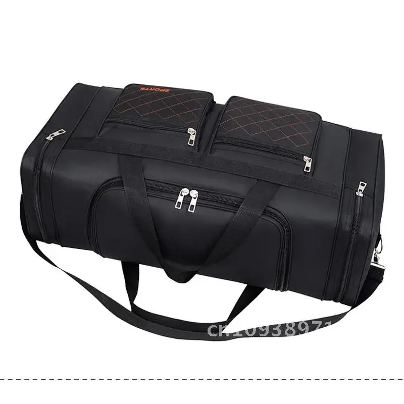 Men Nylon Travel Duffel Carry Large Capacity Handbag Portable Bag Outdoor Male's Convenient Practical Luggage Weekend Gym Bag