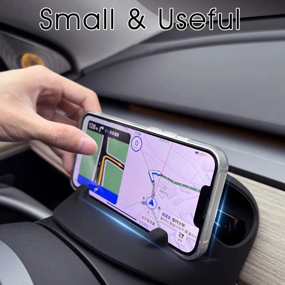 Schowek na kierownicę do Tesla Model 3+ Silikonowy uchwyt na telefon komórkowy Przechowywanie okularów Nowy Model3 Highland 2024 Akcesoria