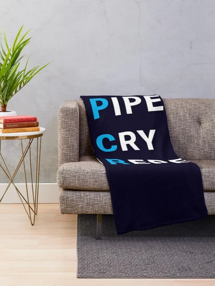 PCR Pipette Cry Repeat Funny Design for DNA Biotechnology Lab Scientists Throw Blanket Weighted For Baby Blankets