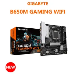 New GIGABYTE GA B650M GAMING WIFI Motherboard 2.5G Micro-ATX AMD B650 DDR5 6600MHz M.2 USB3.2 128G Double Channel Socket AM5