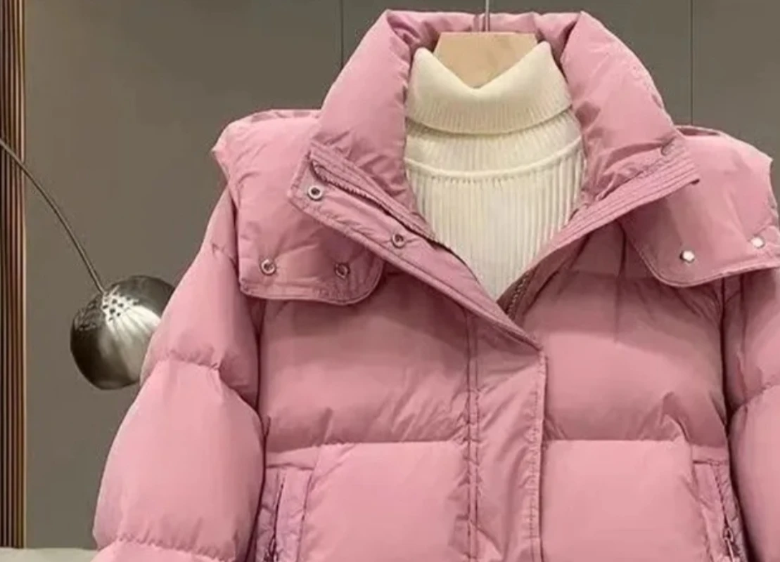 Cotton-Padded Coat Ladies New Autumn Winter 2025 Korean Down Jacket Women's Parkas Short Bread Outerwear Hooded Cotton Jackets