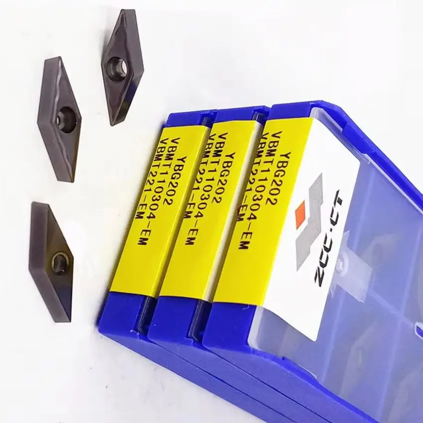 

VBMT110304-EM YBG205/VBMT110304-EM YBG202/VBMT110308-EM YBG205/VBMT110308-EM YBG202 ZCC.CT Твердосплавные токарные пластины с ЧПУ