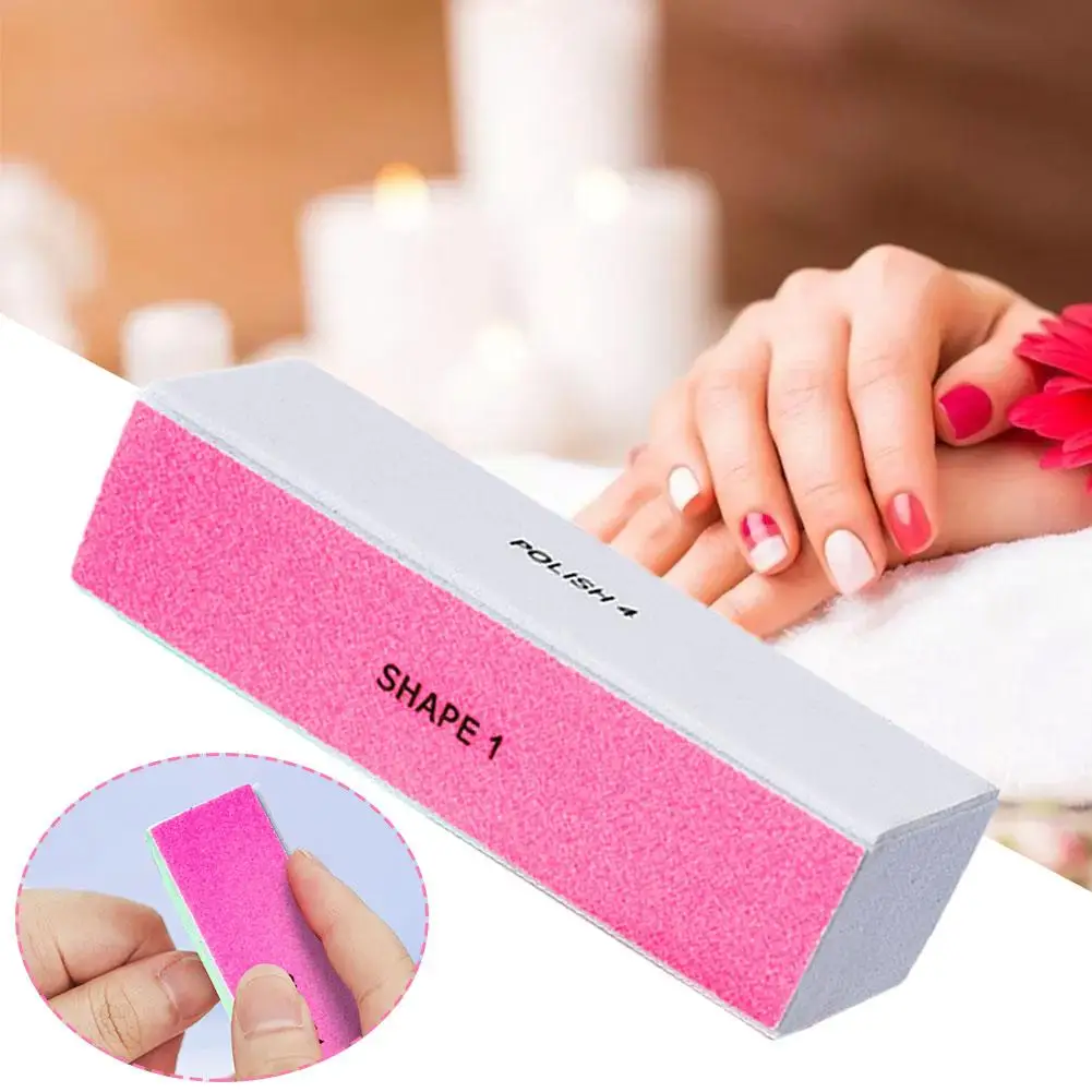 4 Way Nail Buffer Block, Four Sides Nail Shine Buffers Blocks Files For Natural And Acrylic Nails Smoother Buffing Block Po T8T5