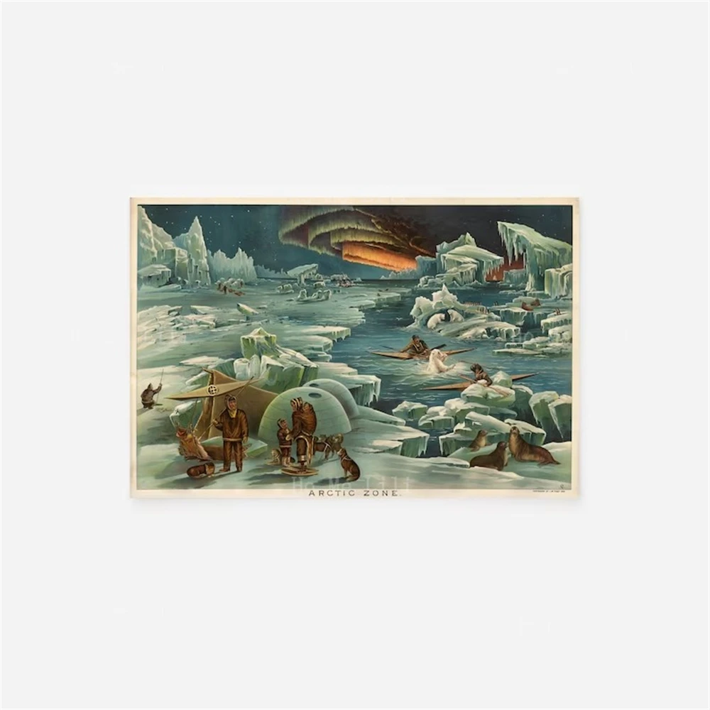 Levi W Yaggy Arctic Zone Art Print Poster Painting Museum Quality Home Wall Decorate