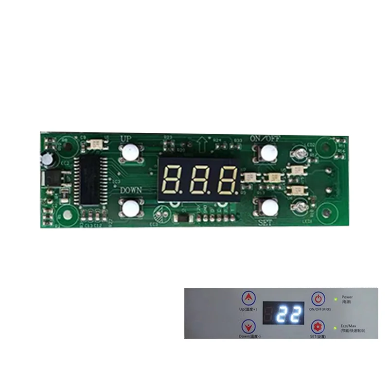 Car refrigerator display main board, control panel and thermostat - essential accessories for compressor computer maintenance