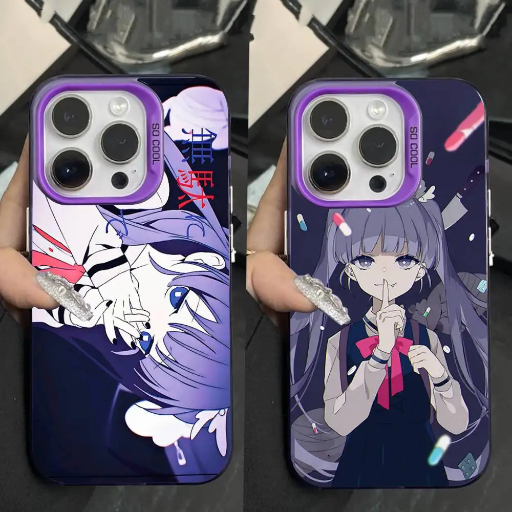 

T-Tuyu Japanese Music Group Phone Case For iPhone 16,15,14,13,12,11,Pro,Max,Plus,Mini,XS,SE Anti Fall Purple Matte Hard Bumper