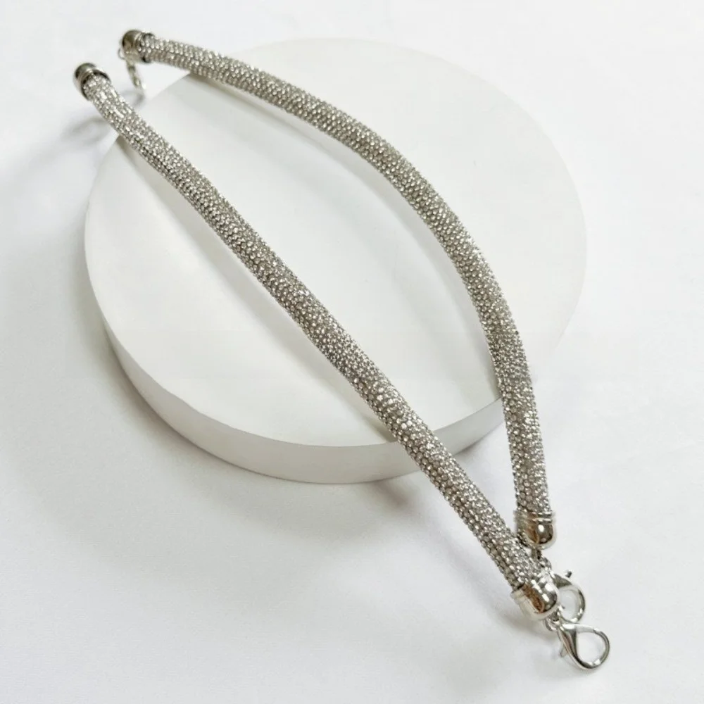 30cm Length Rhinestone Bag Strap Crossbody Design Shoulder Strap DIY Replacement Accessory Chain Handle Full Crystal Wrist Chain