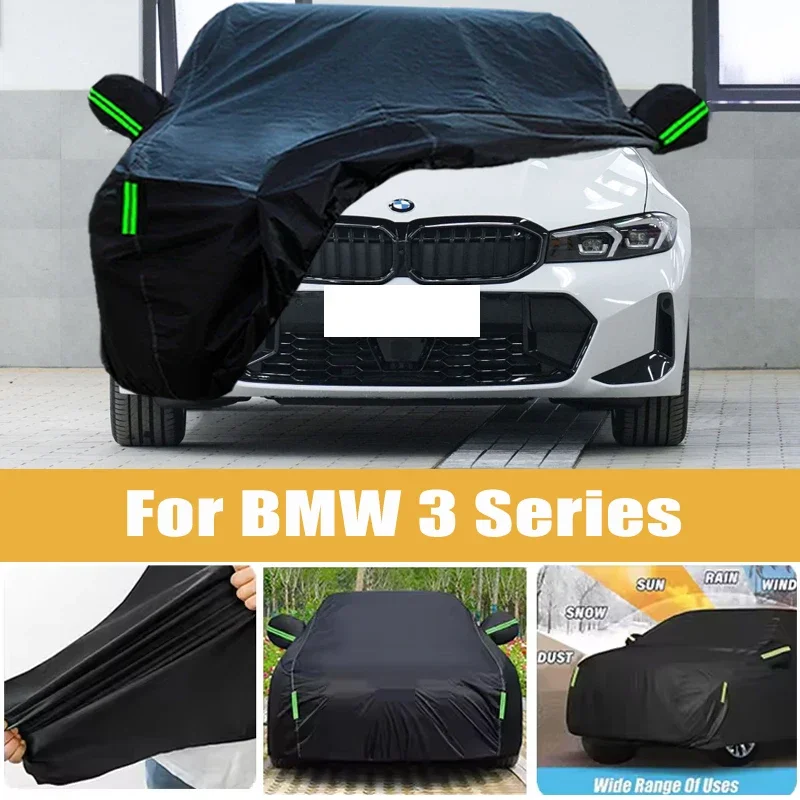 

For BMW 3 Series Full Car Cover Four Seasons Outdoor Sun Anti UV Rain Snow Dust Protection Oxford Cloth Accessories