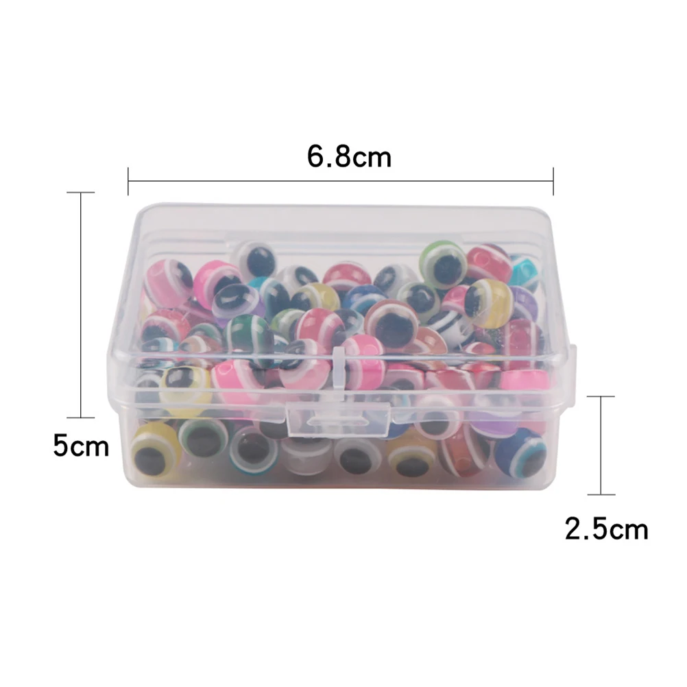 

100 Pcs Lure Eyes Lifelike Durable Bait Making Beads Tying Materials Pupils Fly Tying Artificial Craft
