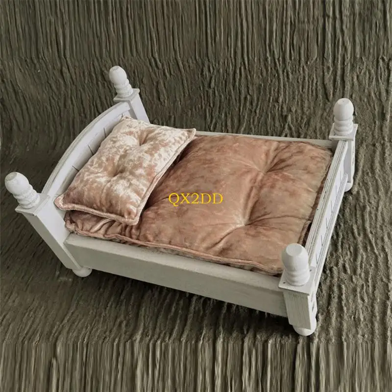 QX2D Newborn Photography Props Posing Mattress & Pillow Cushion Bedding Infant Photo Props Backdrop for Baby Shower