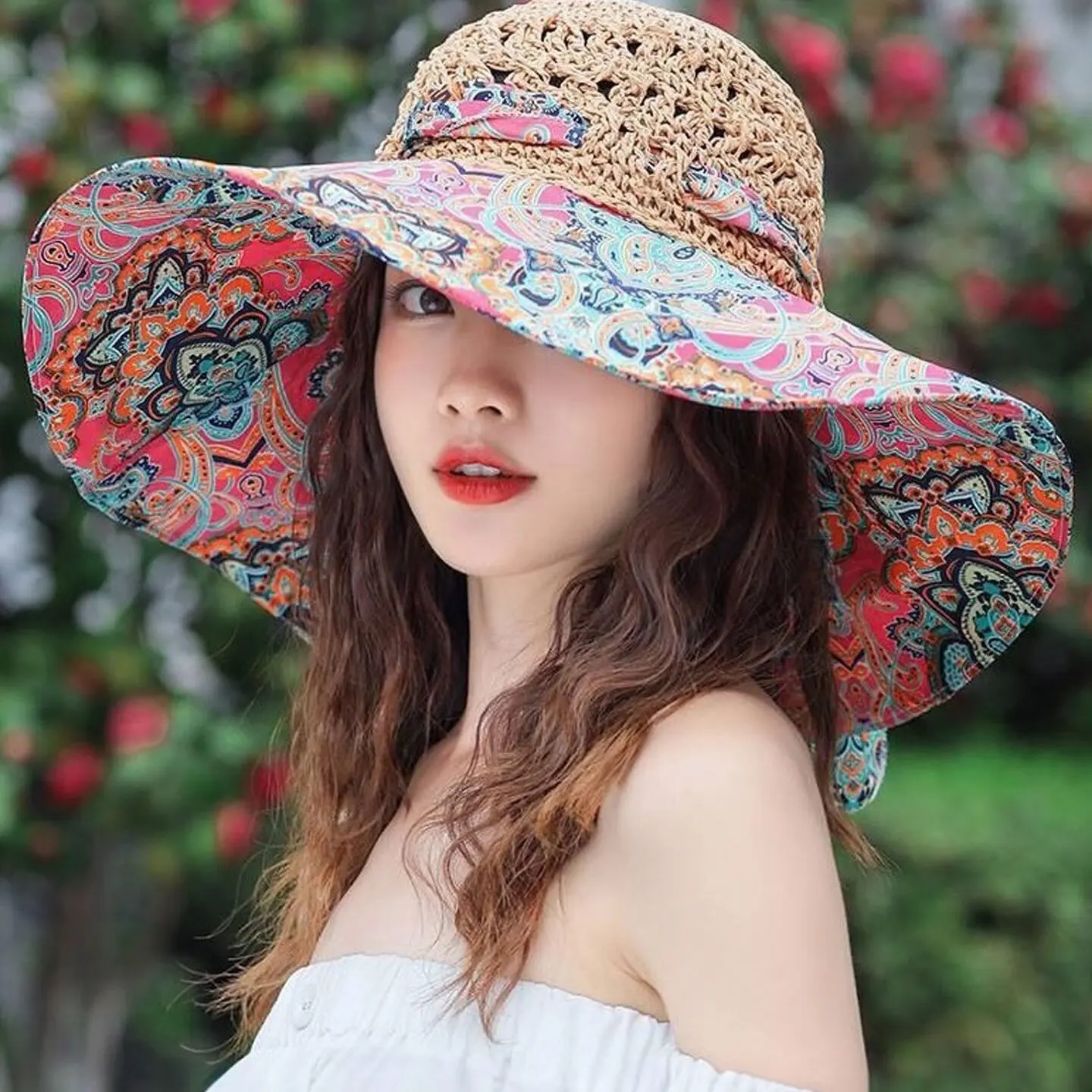 chapeu-de-palha-feminino-dobravel-estilo-boemio-fino-para-verao-com-aba-larga-protecao-solar-uv-respiravel