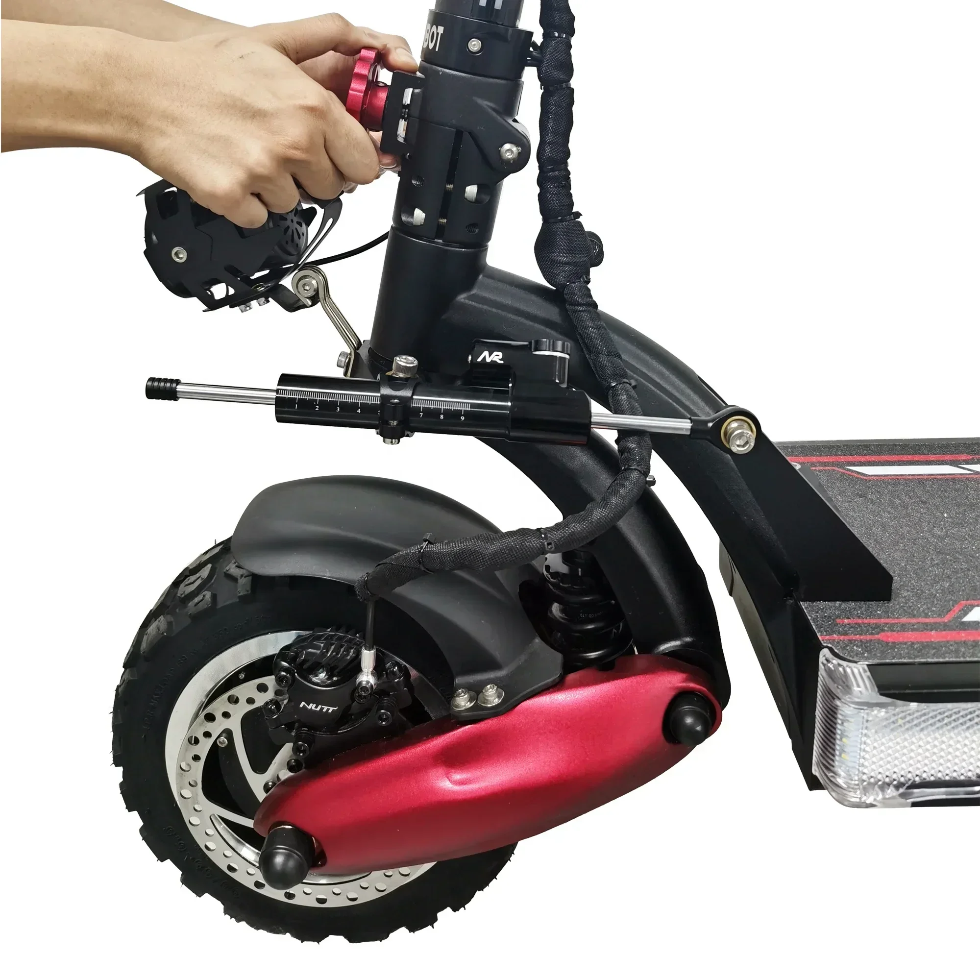 Kit de amortiguador de dirección para Nanrobot D6+/LS7