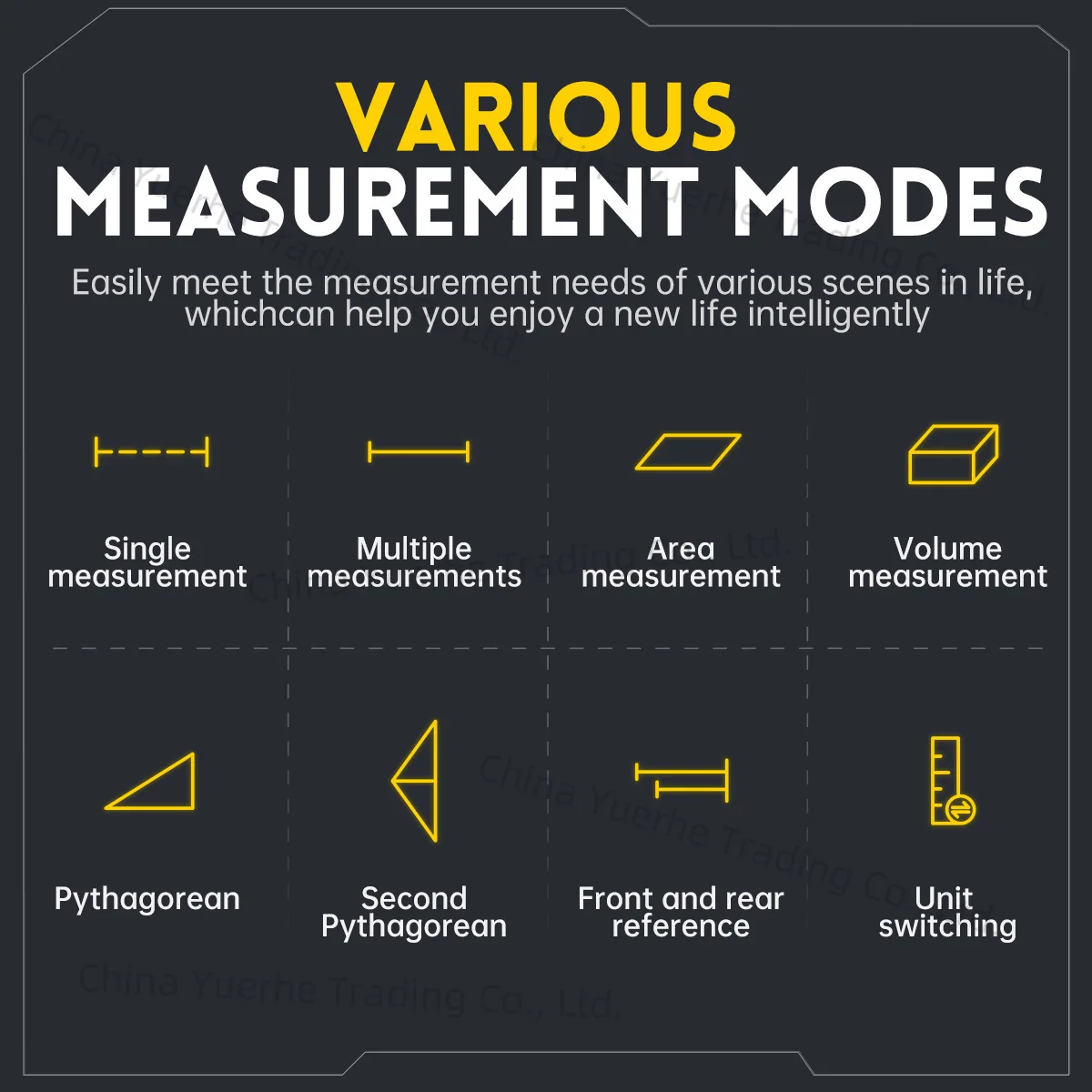 Laser rangefinder Infrared measuring ruler Electronic ruler measuring room instrument