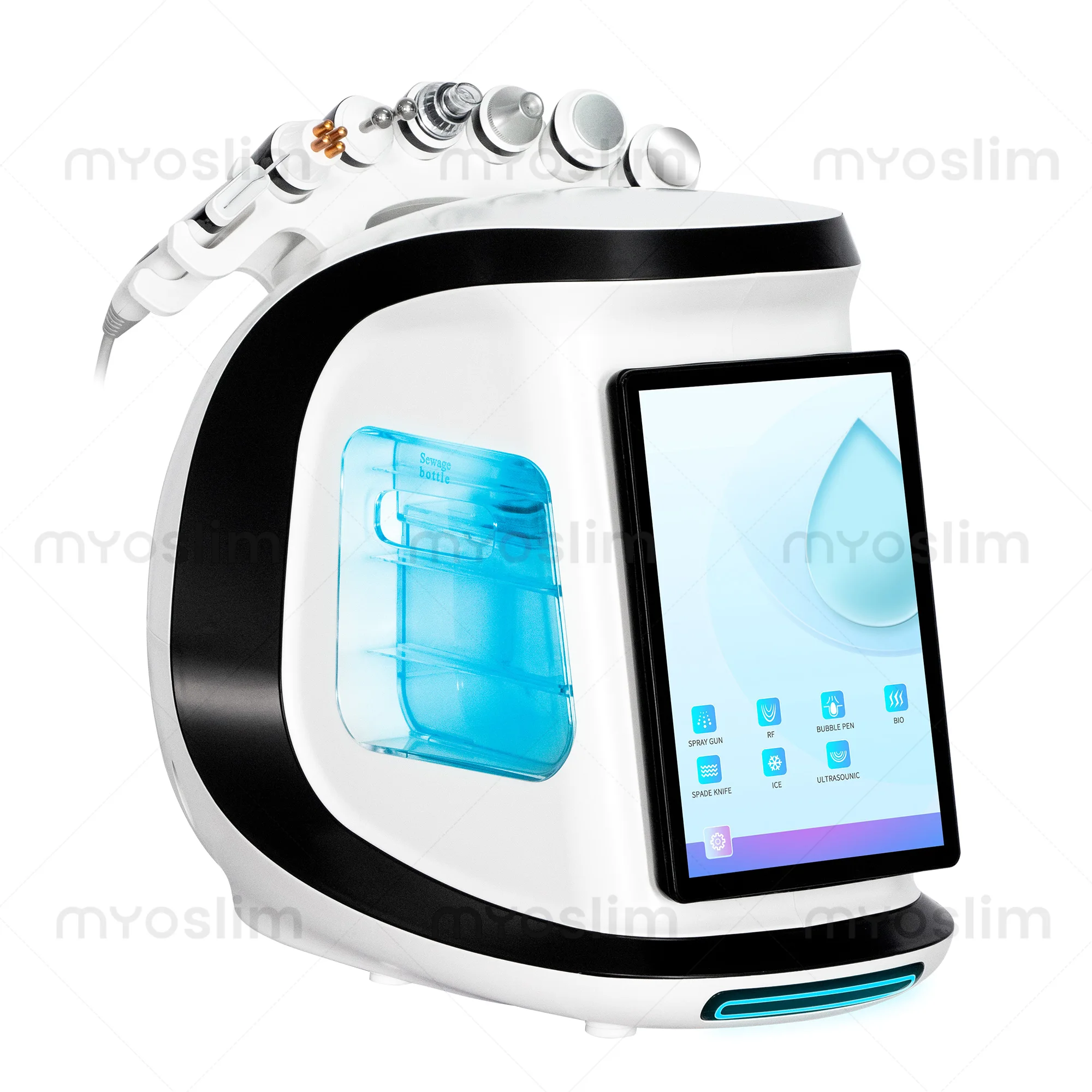 Ice Blue Magic Mirror Skin Analyzer Face Lifting Microdermoabrasion Oxygen Sprayer Hydrodermabrasion Deep cleaning Machine