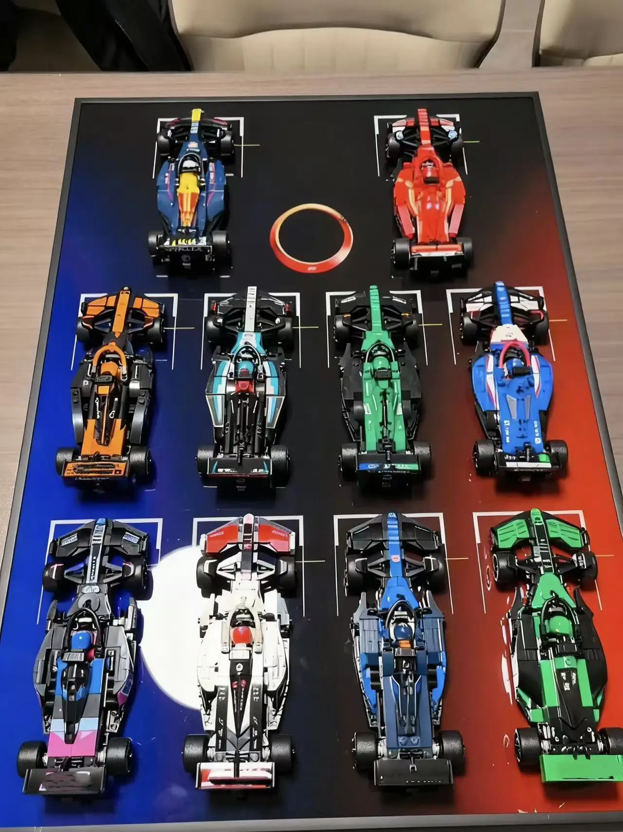 سباق السيارات اللبنات مجموعة 77243-77247 بارد نموذج سيارة أطقم للأطفال لعبة تعليمية جمع عيد الميلاد هدية عيد ميلاد #2