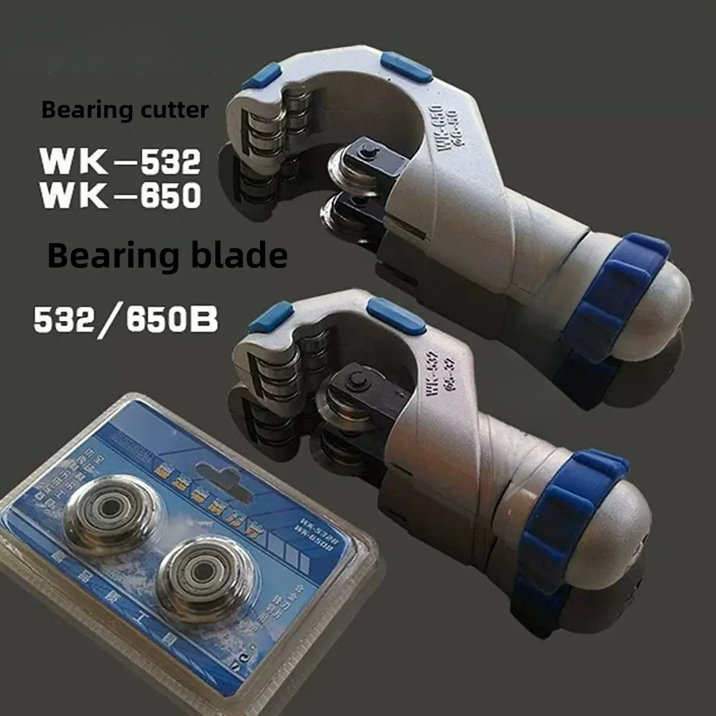 

Bearing-Type Tube Cutter WK-532 – Copper & Stainless Steel Pipe Cutting Tool, Heavy-Duty Tubing Cutter for Plumbers & HVAC