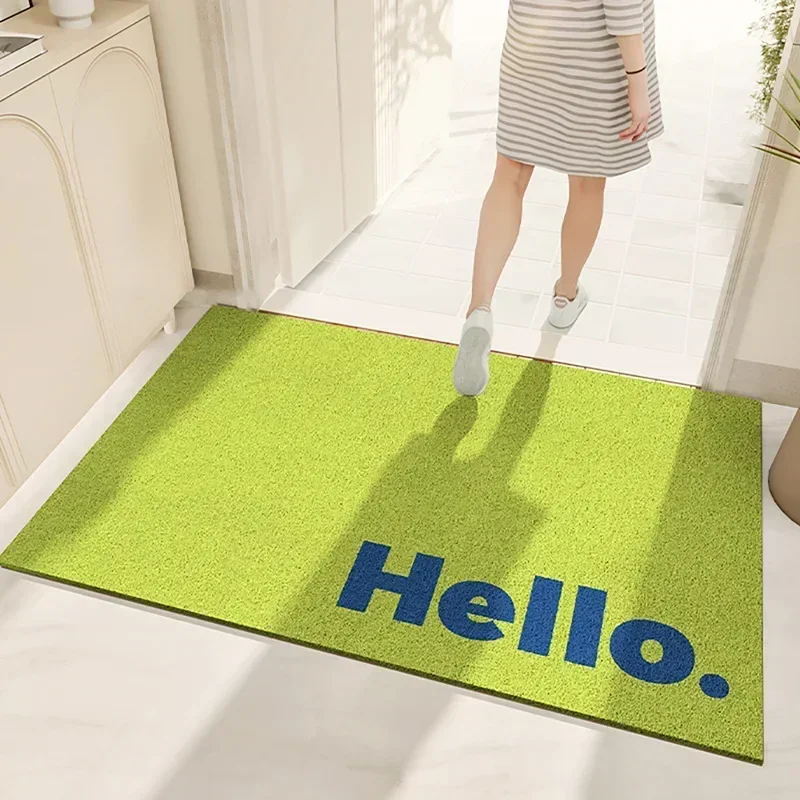 코일매트 Japanese and Korean Style Coil Mat PVC Door Mat Dust Removal Entrance Decorative Floor Mat with Non-Slip Backing