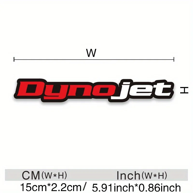 1 pegatina con logotipo "Dynojet", duradera para cuerpos de automóviles, ideal para la personalización de entusiastas del automóvil