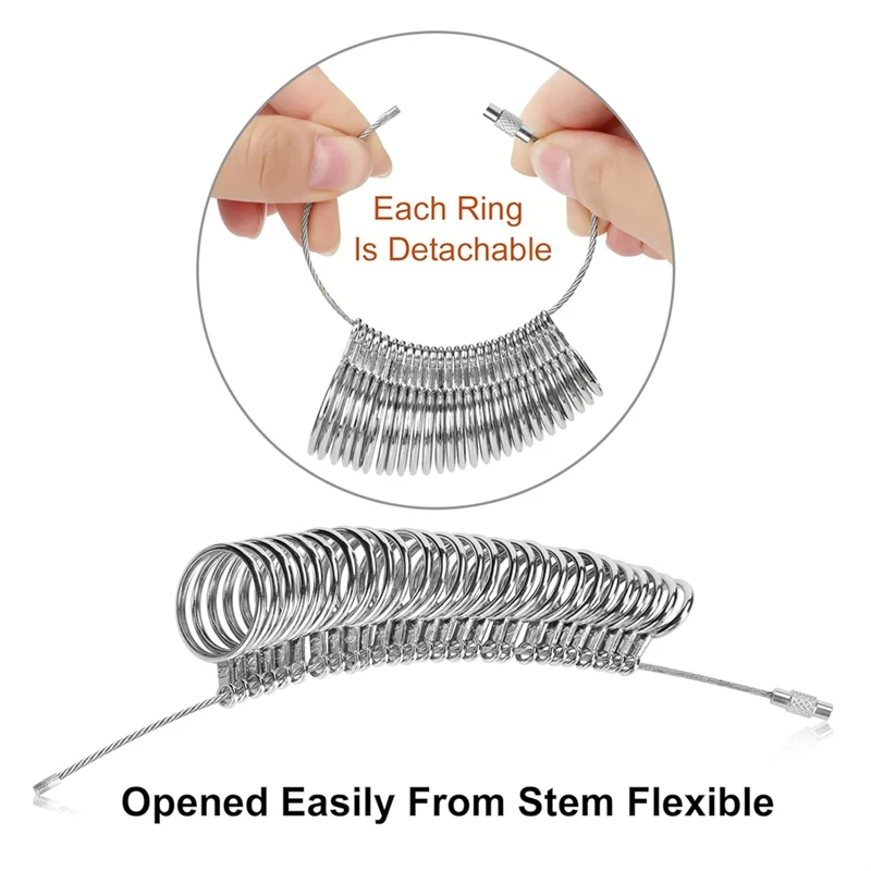 Top Sale Metal Ringsizing Tool Set With Fingersizing Mandrel Ringsizing Jewelry Tools, 4 Pieces