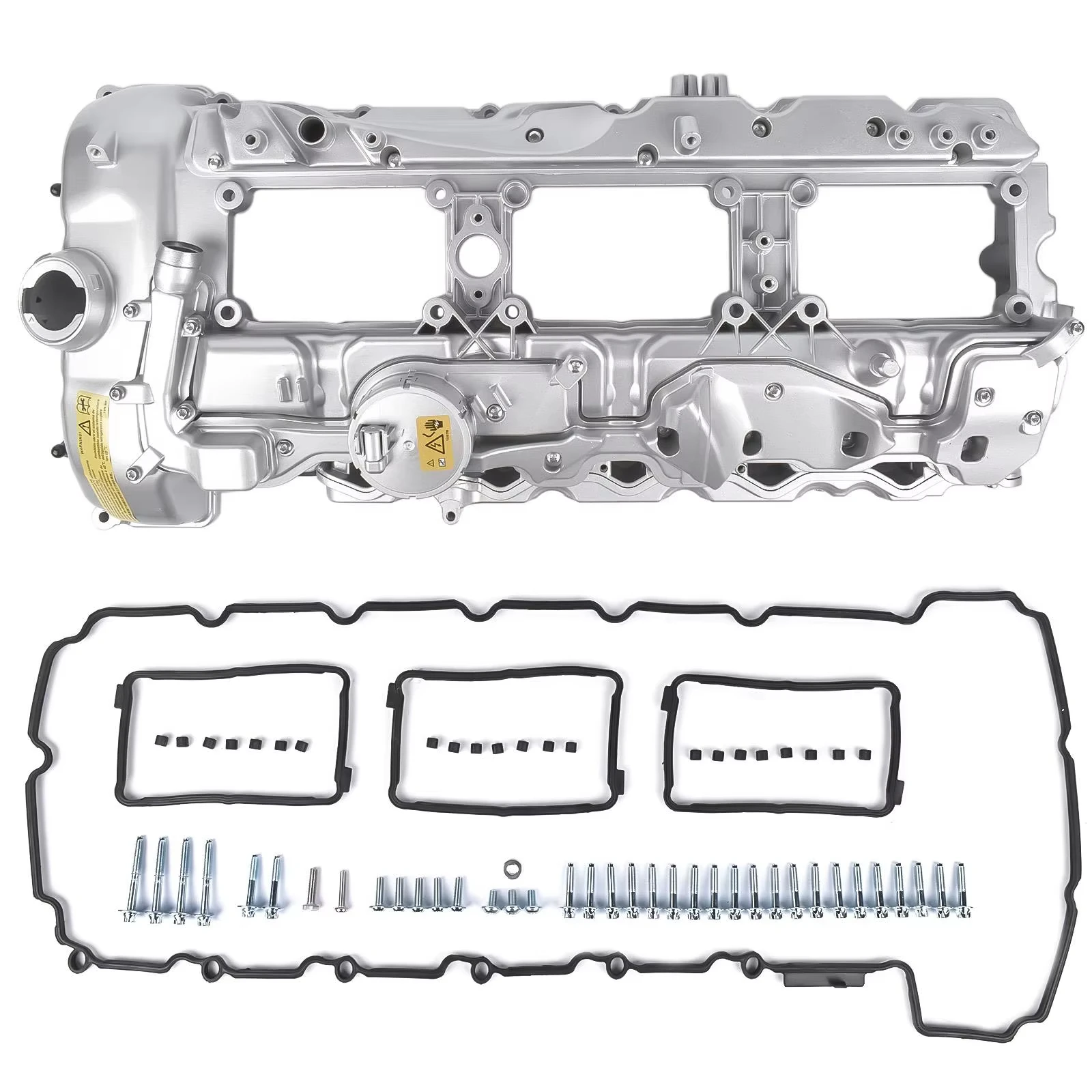 

Aluminum Valve Cylinder Head Cover For BMW N55 3.0L 135i 335i 535i 640i 740i X3 X5 X6 535ix Drive 11127570292 W/Gasket & Bolts