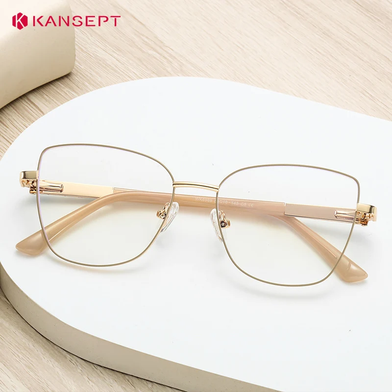 KANSEPT Prescription Glasses Women Eyeglasses Women's Eyepieces Eyeglass Frames Graduated Lenses to Read Lunettes De Lecture