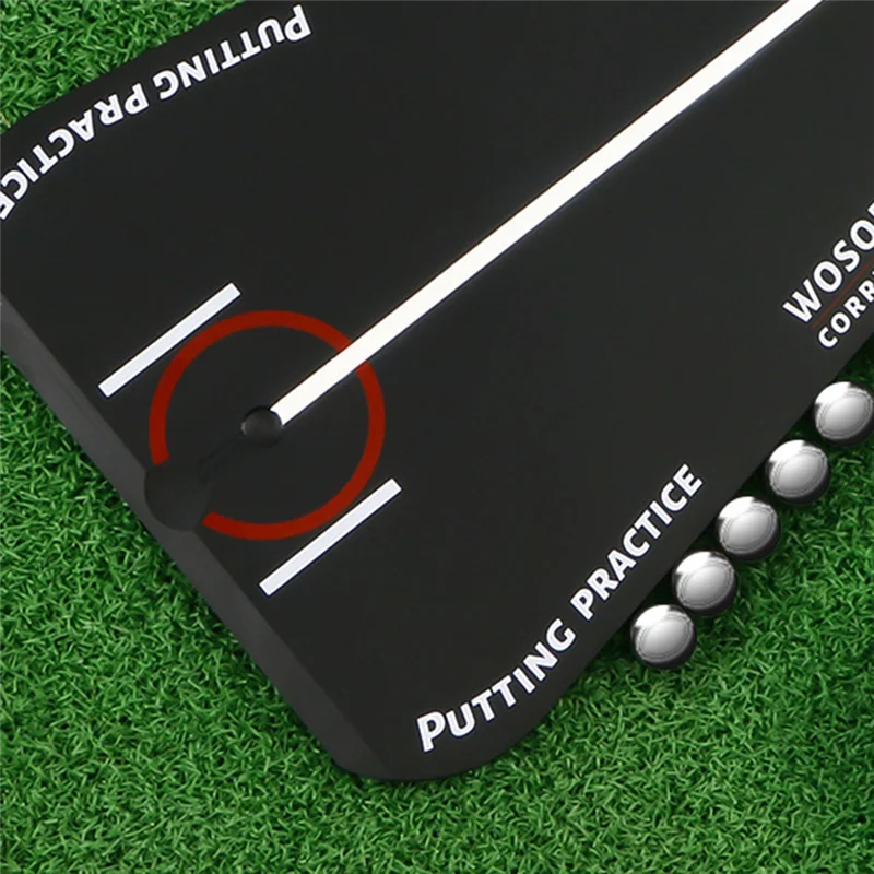 AEB0-WOSOFE المحمولة جولف وضع مرآة أدوات التدريب جولف وضع محاذاة سوينغ المدرب مستقيم ممارسة جولف التدريب المعونة