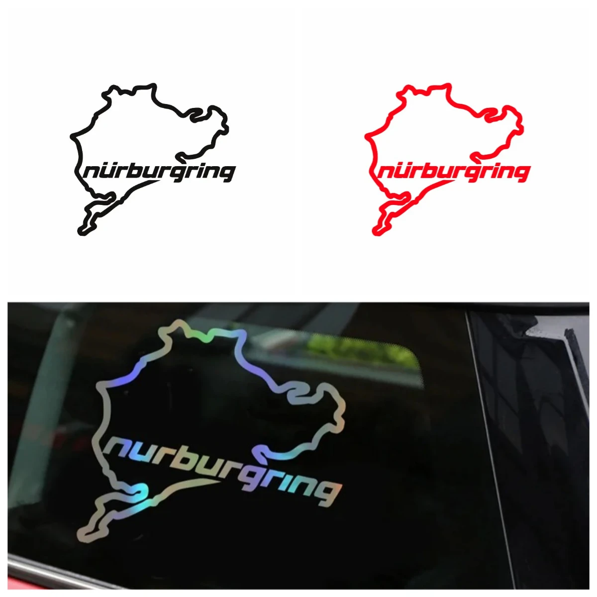 

Racing-Themed Car Decals - Waterproof PVC Exterior/Windshield Stickers for Multi-Vehicle - Removable Racing Design