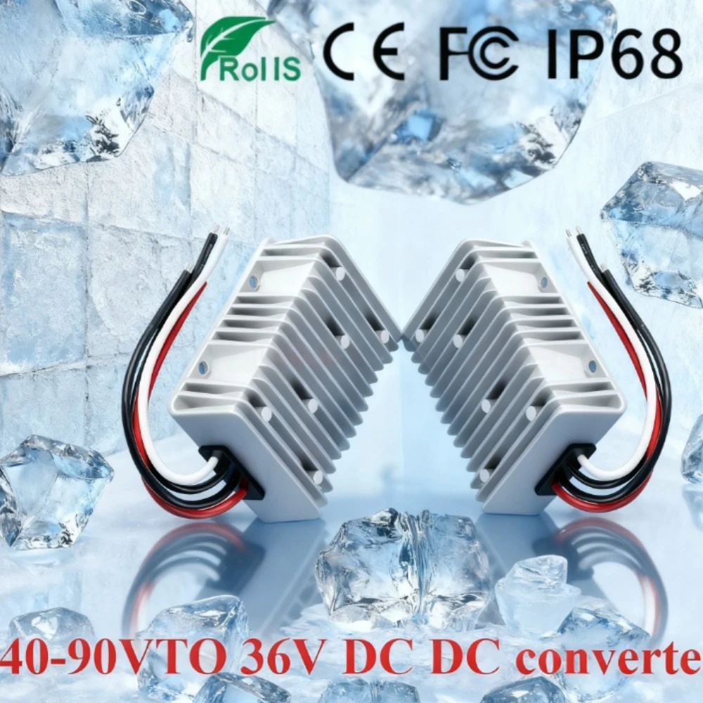 

40-90V TO 36V 12A 20A 48V 60V 72V 90V to 36V DC DC Power Converter Step Down Stabilizer Voltage Buck Supply Module for Car CE