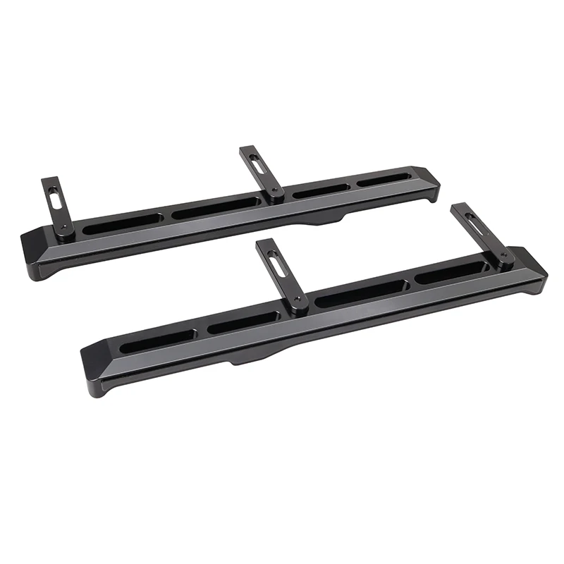 KYX Corrida-Alumínio Rock Slider Side Step Running Boards, Pé-Placa Atualiza Peças, 1:6 RC Crawler Axial SCX6 Carro, CNC