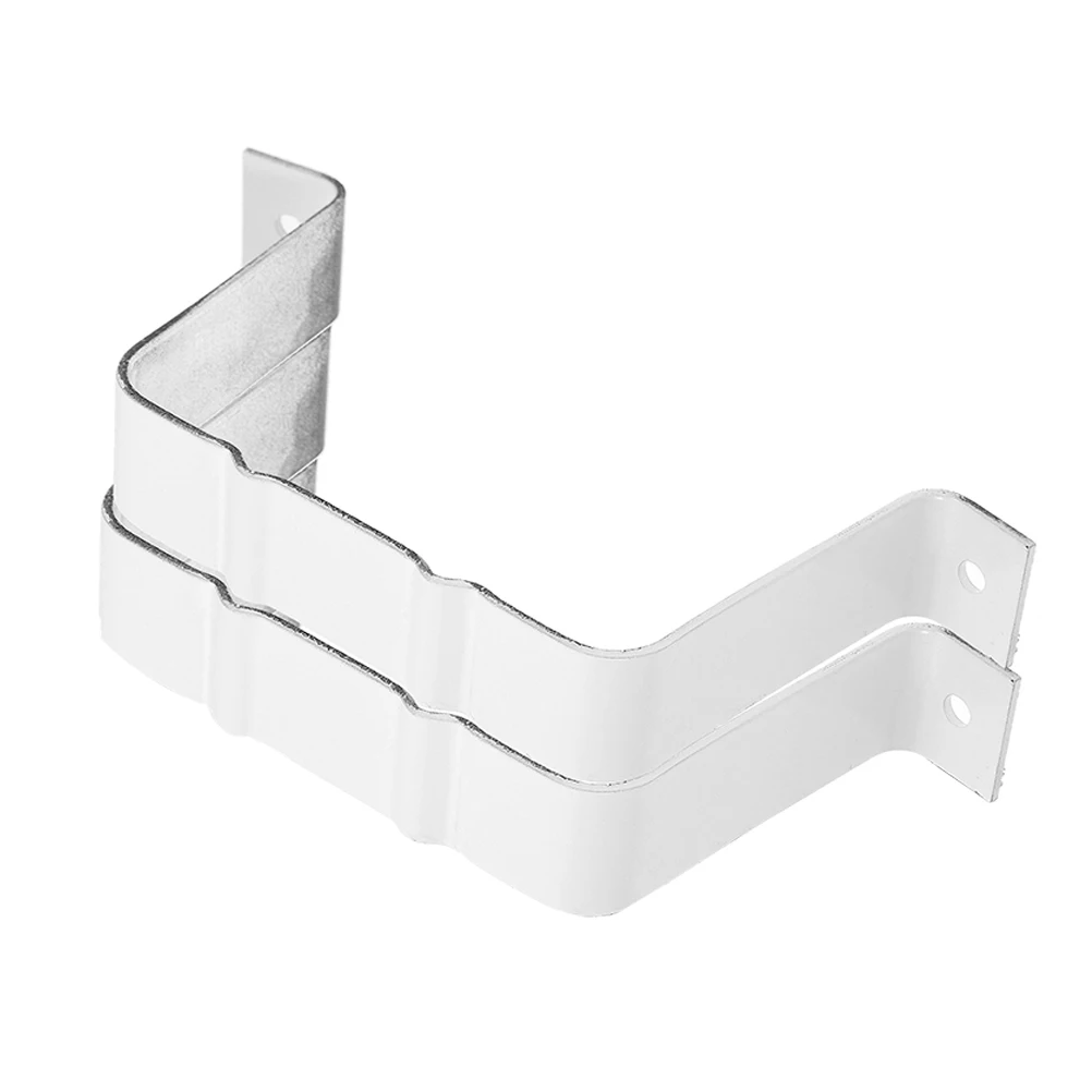 

2Pcs Drain Adapter Hose Downspout Gutter Connector Pipe Hidden Bracket Locator Extension Extra Long Aluminum Alloy