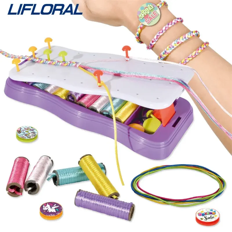 Crafts Knitting Tool Colorful Handmade Weaving Parachute Wristband Maker Bracelet Machine Bracelet Tool Wristband Weaving Toys