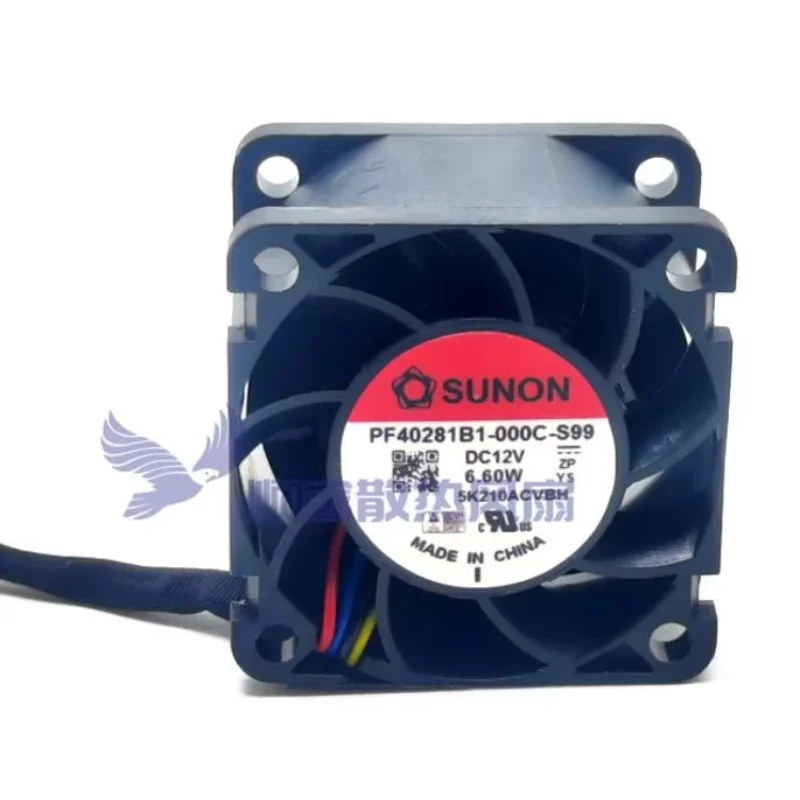 

Ltsf For SUNON PF40281B1-000C-S99 DC 12V 6.60W 40x40x28mm 4-Wire Server Cooling Fan 4cm