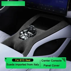 For BYD Seal u EV Dmi 2022 2023 2024 Suede Interior Accessories Car Center Console Gear Shift Panel Trim Cover Air Outlet Frame