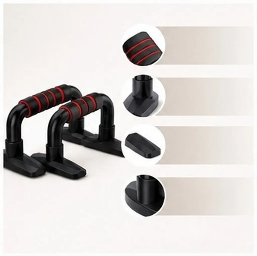 H-Shape Push Up Stands for Home Gym – Wrist Protection, Gravity Distribution, Upper Body Strength Training