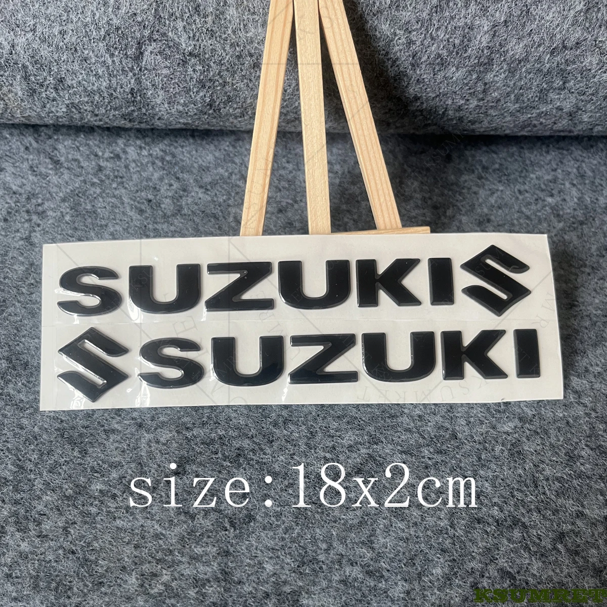 لملصق سوزوكي ثلاثي الأبعاد لشعار الدراجة النارية