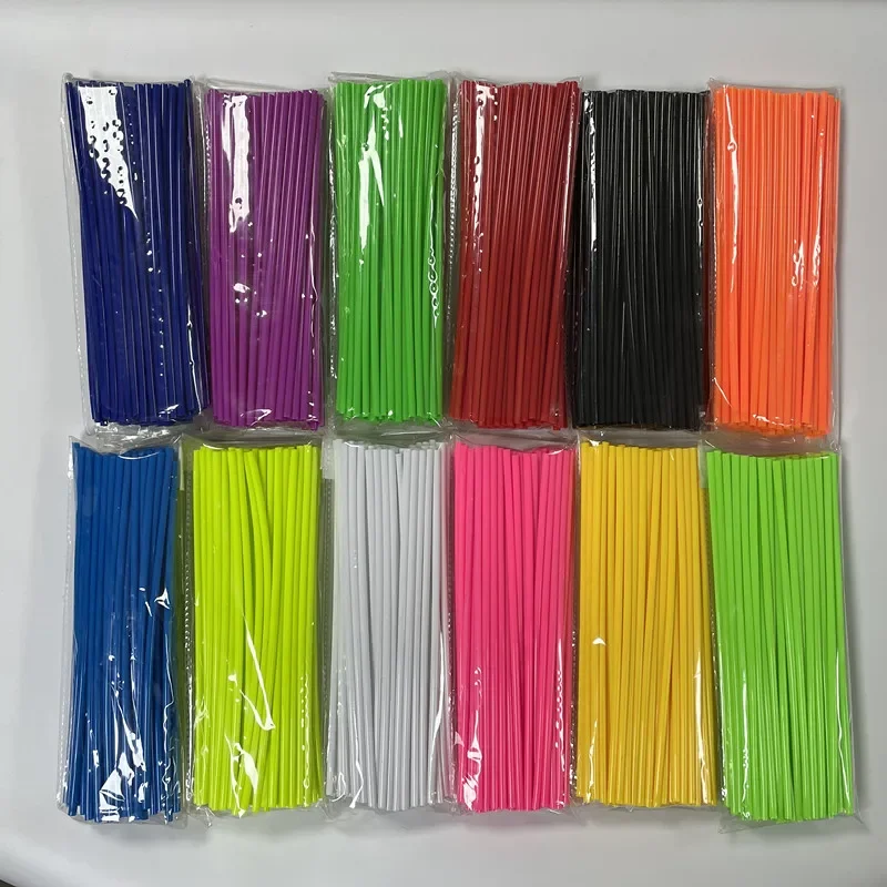 72 قطعة 24 سنتيمتر دراجة نارية عجلة تكلم حامي الجلد يغطي الأنابيب ل موتوكروس دراجة دراجة كول اكسسوارات 11 ألوان 24 سنتيمتر