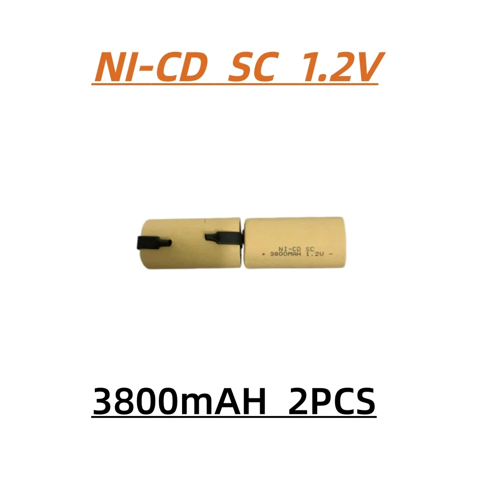 nickel-cadmium 3800mAh-2200mAH degradable hydrogen 1.2V rechargeable battery, used for hand drills, power tools, etc.