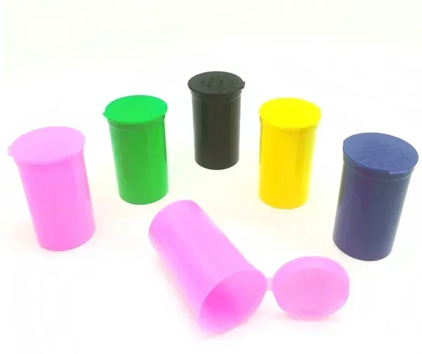 50Pcs 80ml Moisture Pop Bottle Pill Box Proof Squeeze Storage Case Stash Jar Spice Container Travel Smoking Accessories