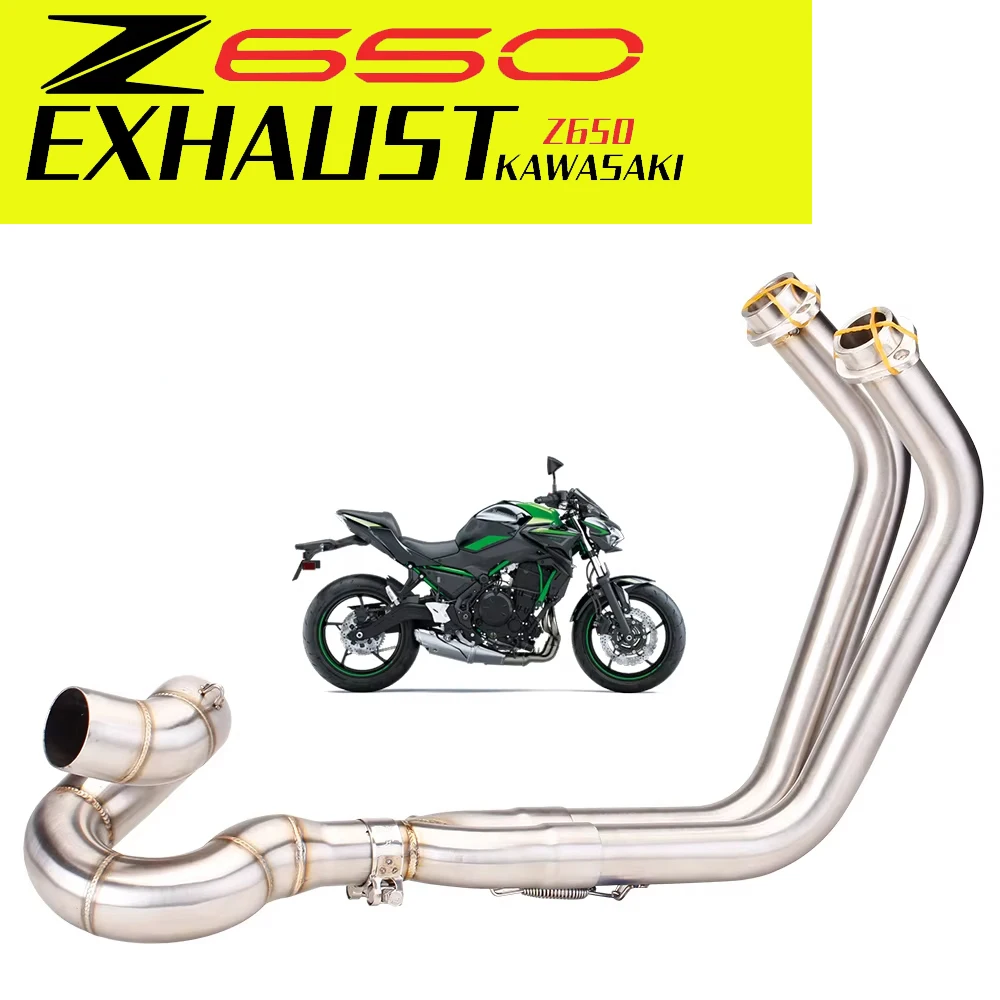 

Передняя трубка Slip On Escape, соединительная труба, оригинальная полная выхлопная система мотоцикла для Kawasaki ninja650 z650 2017-2022