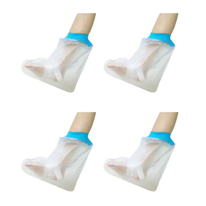AA20-4X Watertight Foot Protector Bathing Waterproof Cover Shower Foot Rest Cast Covers For Shower Leg