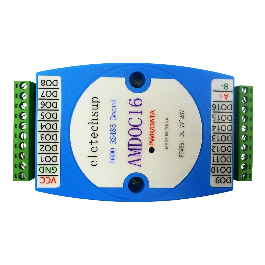 

AMDOC16 DC 7-25V 16DO RS485 3KV Isolated Communication Switch Module Digital Output MODBUS RTU PLC Expansion Board for Relay