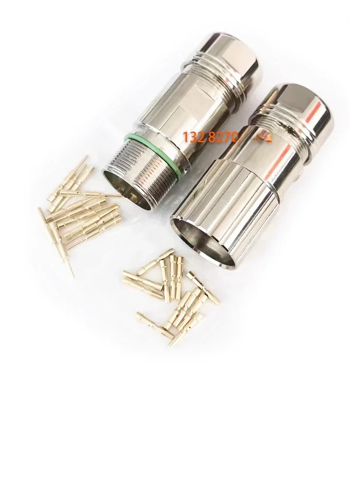 Servo motor M23 12 hole plug socket M623 6-core connector M23 17 pin 19 core connector